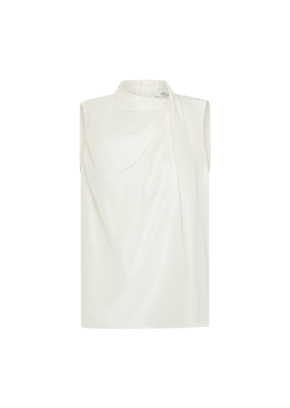 Yoselin Silk top in offwhite